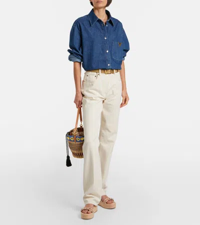 Valentino Garavani Rockstud Flatform Sandal In Calfskin 45mm Woman Rose Cannelle 39 In Multi