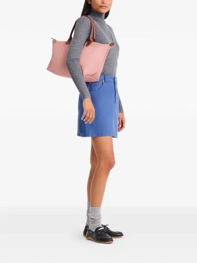 Longchamp 르 플리아쥬 숄더 백 In Pink