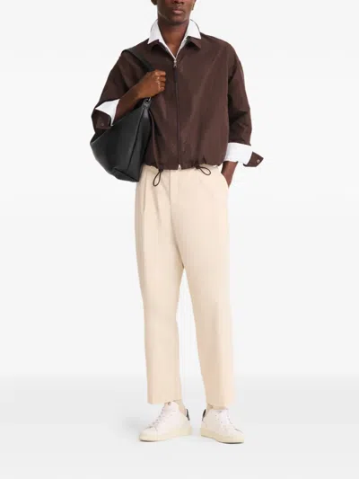 Longchamp 르 플리아쥬 엑스트라 레더 숄더 백 In Brown