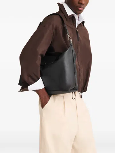Longchamp 르 플리아쥬 엑스트라 레더 숄더 백 In Brown