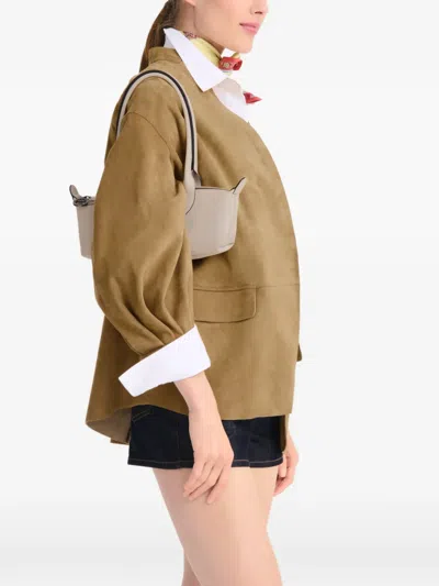Longchamp 르 플리아쥬 엑스트라 숄더 백 In White