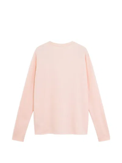 Auralee Long-sleeve Raw-edge T-shirt In Multi