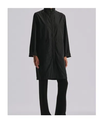 The Row Aldara Technical Coat In Black