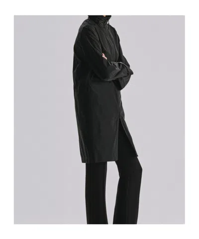 The Row Aldara Technical Coat In Black