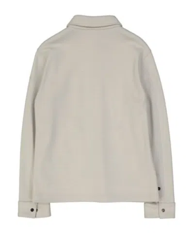 Herno Buttoned Shirt Jacket In Neutral