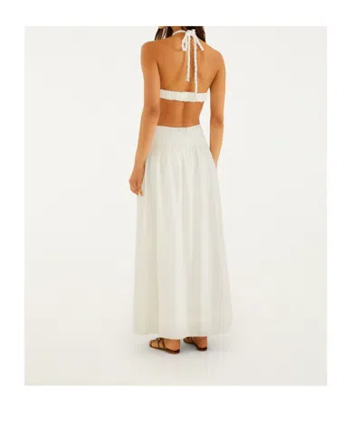 Farm Rio Coast Stars Maxi Dress Coast Stars Off-white In Multi
