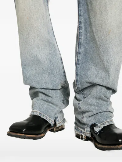 Gallery Dept. Belt-loop Distressed Jeans In Blue