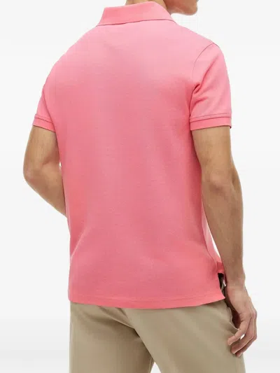 Tommy Hilfiger Logo-embroidered Polo Shirt In Pink