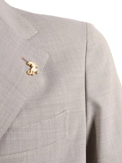 Tombolini Zero Gravity Single-breasted Wool Suit In Gray