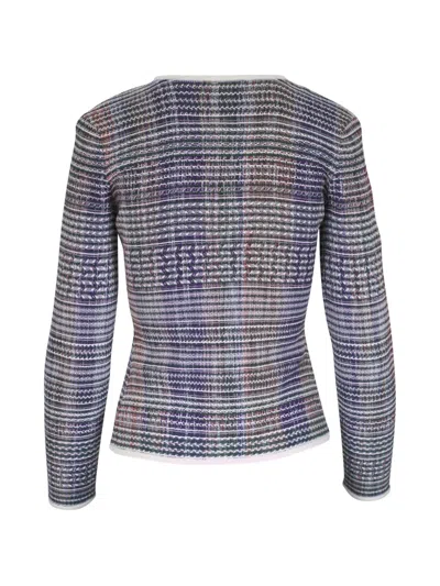 Veronica Beard Nadialine Striped-pattern Jacket In Blue