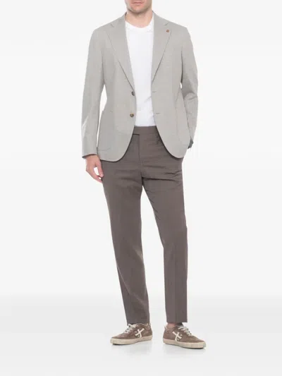 Latorre Houndstooth-pattern Blazer In Gray