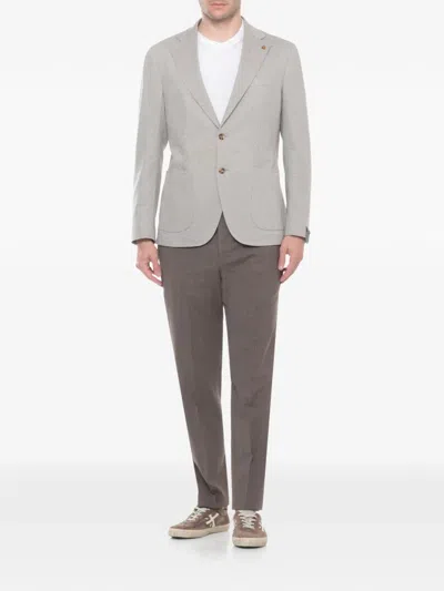 Latorre Houndstooth-pattern Blazer In Gray