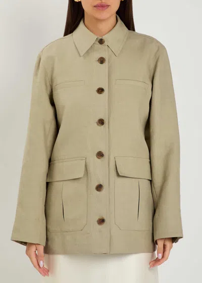Heirlome Barn Button-up Jacket In Green
