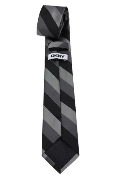 Dkny Stripe Tie In Black