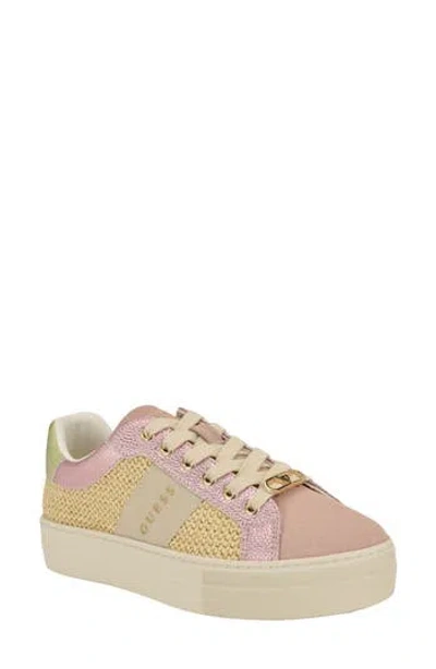 Guess Prym Sneaker In Pink