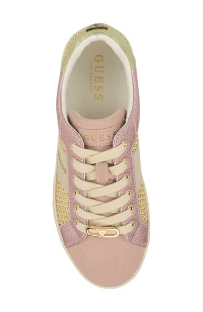 Guess Prym Sneaker In Pink