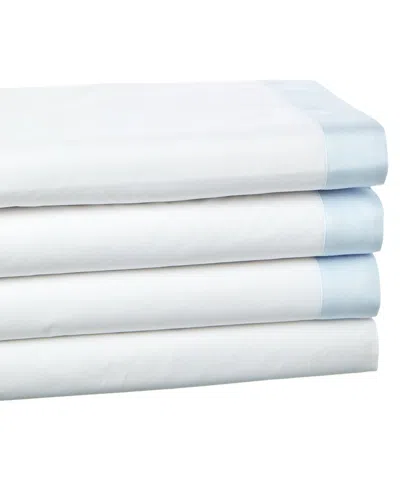 Dea Italian Linens 300 Thread Count Elda Custom Bella Percale Sheet Set In White
