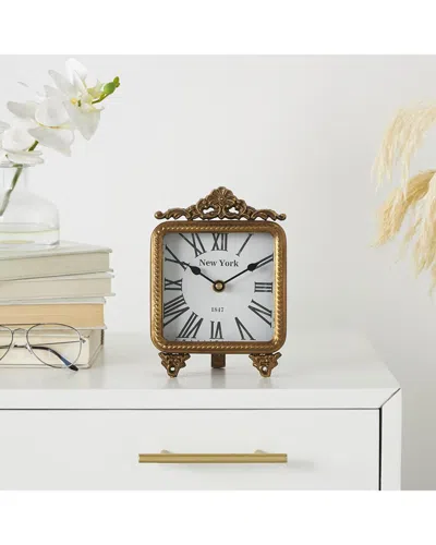 Peyton Lane Clock In Gold