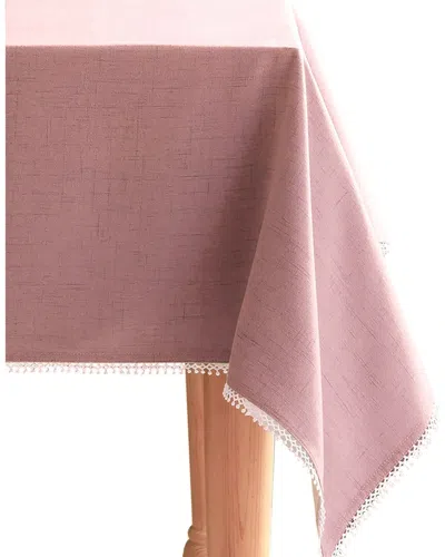 Lenox French Perle Solid Tablecloth In Pink