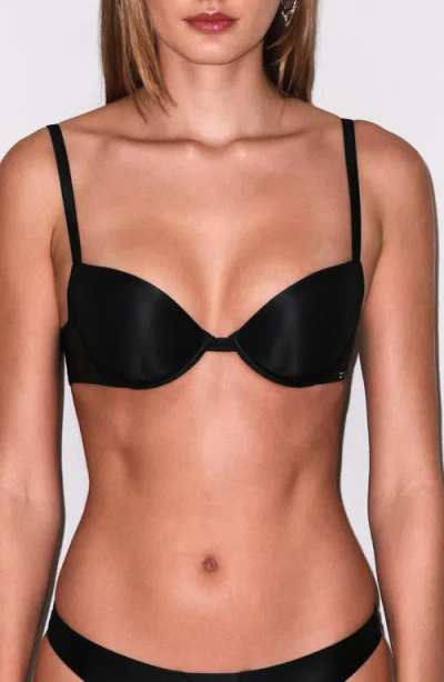 Fleur Du Mal Le Gloss Underwire T-shirt Bra In Black