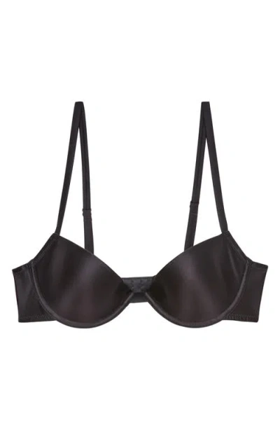 Fleur Du Mal Le Gloss Underwire T-shirt Bra In Black