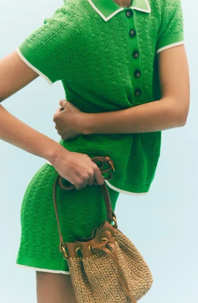 Boden Knit Pull-on Shorts In Green