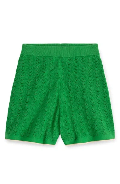 Boden Knit Pull-on Shorts In Green