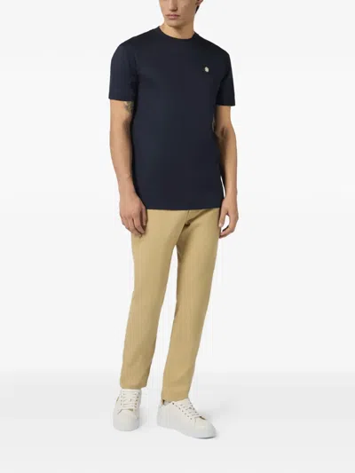 Billionaire Round Neck T-shirt Basic Men In Blue