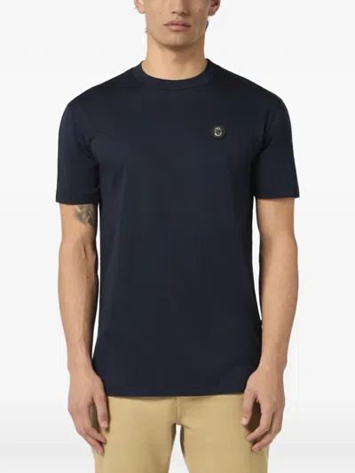Billionaire Round Neck T-shirt Basic Men In Blue