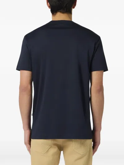 Billionaire Round Neck T-shirt Basic Men In Blue