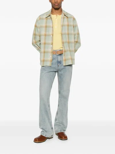 Second / Layer Logan Ombre Checked Shirt In Multi