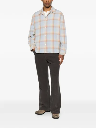 Second / Layer Logan Ombre Checked Shirt In Multi