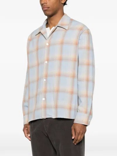Second / Layer Logan Ombre Checked Shirt In Multi