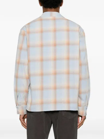 Second / Layer Logan Ombre Checked Shirt In Multi