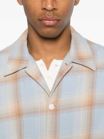 Second / Layer Logan Ombre Checked Shirt In Multi