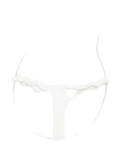 Christopher Esber Rolled Up Bikini Bottoms In White