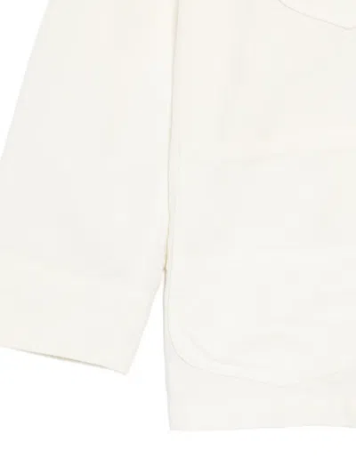 Auralee Oxford-weave Work Jacket In White