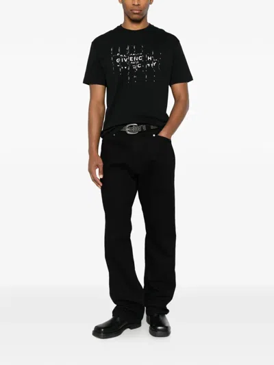 Givenchy Photographic Negative Logo Regular Fit Graphic T-shirt In Black