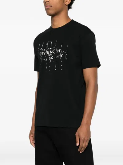 Givenchy Photographic Negative Logo Regular Fit Graphic T-shirt In Black