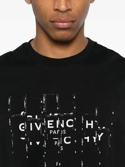 Givenchy Photographic Negative Logo Regular Fit Graphic T-shirt In Black