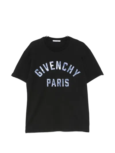 Givenchy Logo-appliqué T-shirt In Black