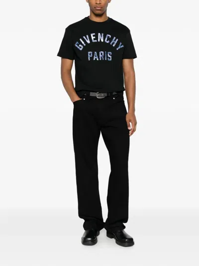 Givenchy Logo-appliqué T-shirt In Black