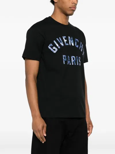 Givenchy Logo-appliqué T-shirt In Black