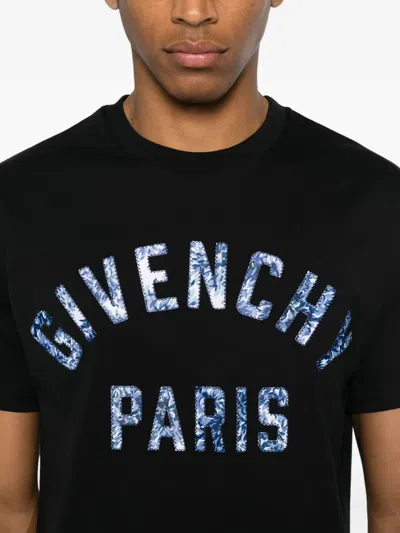 Givenchy Logo-appliqué T-shirt In Black