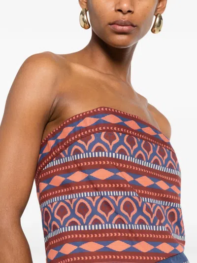 Johanna Ortiz Paraiso Agreste Printed Cotton-voile Maxi Dress In Brown
