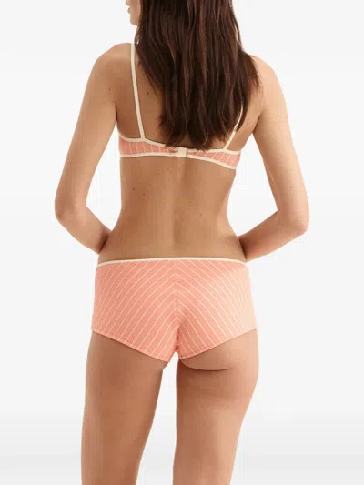 Eres Coconut Patterned Bikini Bra In Pink