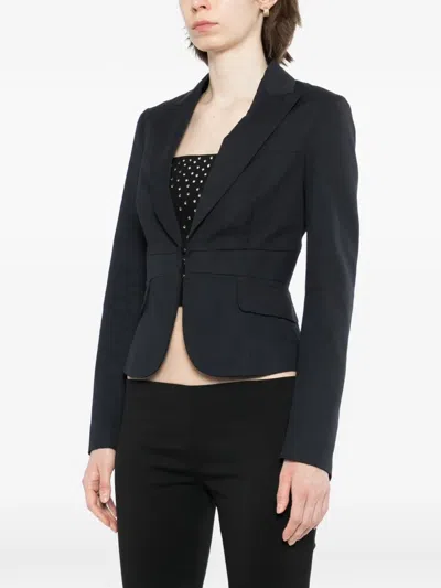Dsquared2 Peak-lapel Single-breasted Blazer In Black
