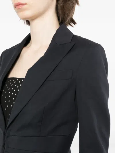 Dsquared2 Peak-lapel Single-breasted Blazer In Black