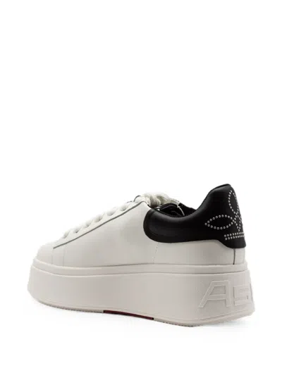 Ash Moby Stud-embellished Sneakers In White