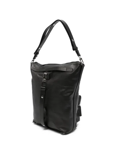 Hags Judy Leather Backpack In Black